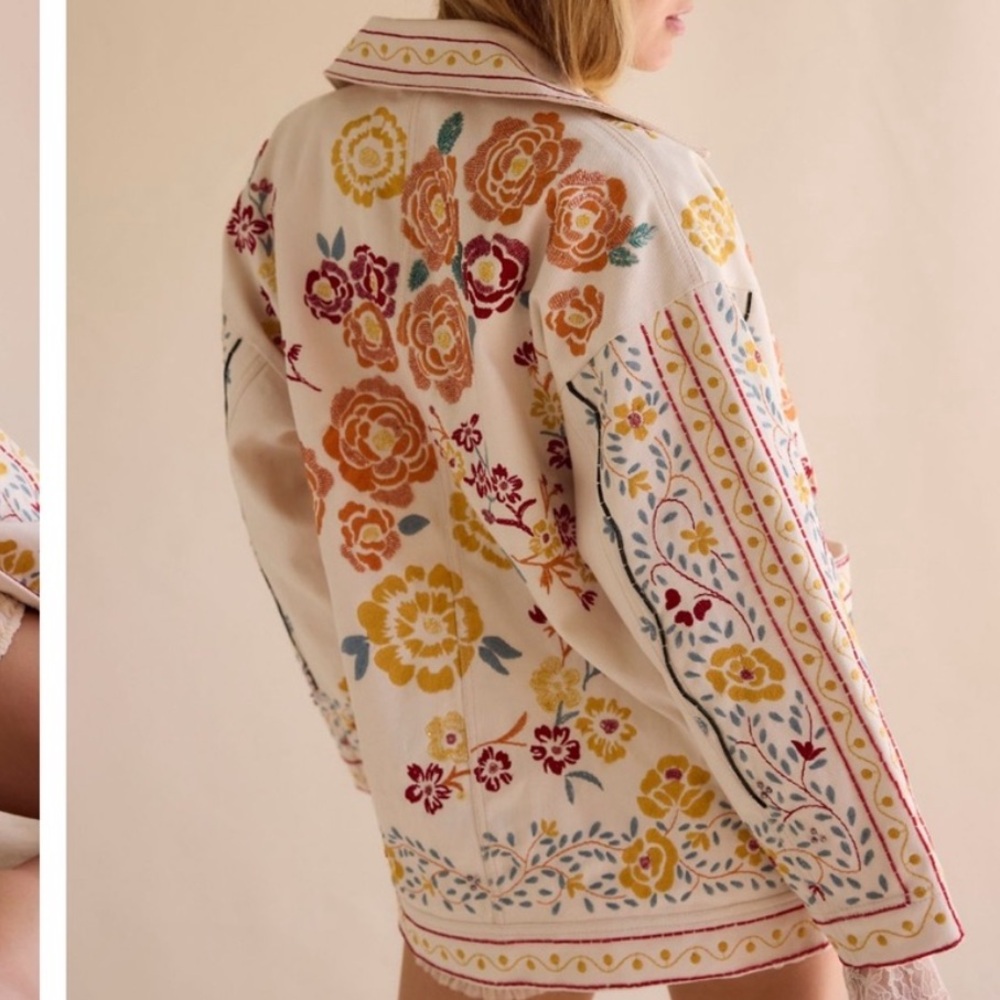 Free People / We The Free Avery Embellished Jacket Size Medium NWT - Picture 6 of 13